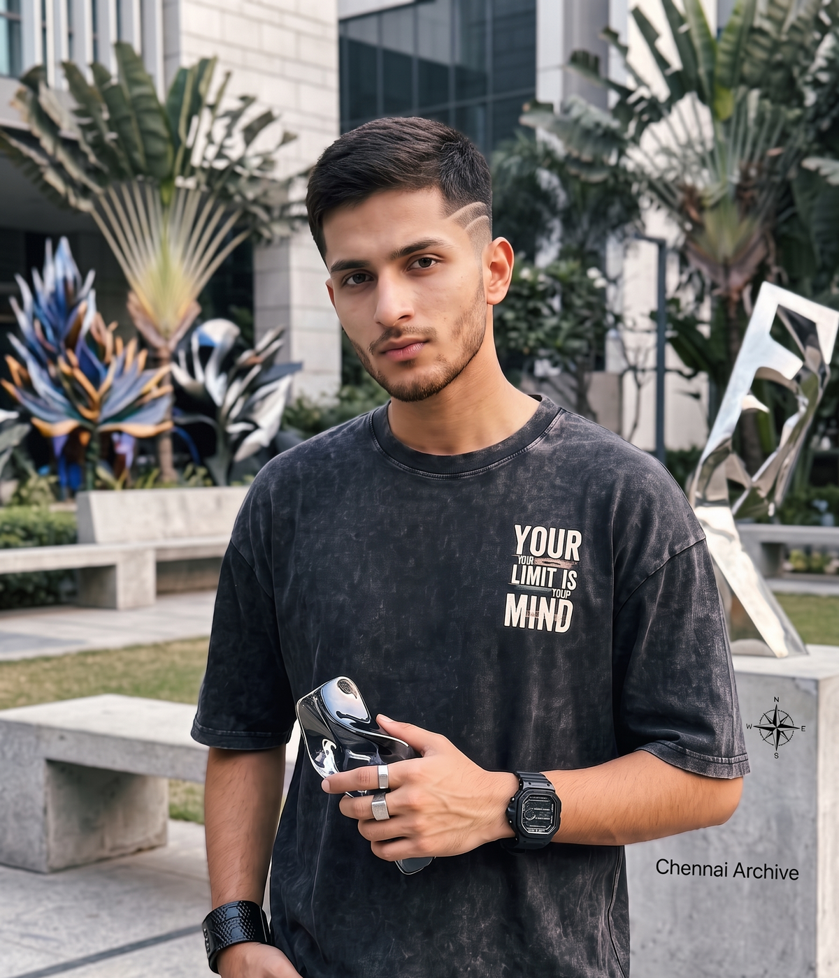 LIMITLESS MIND" Heavyweight Oversized T-Shirt