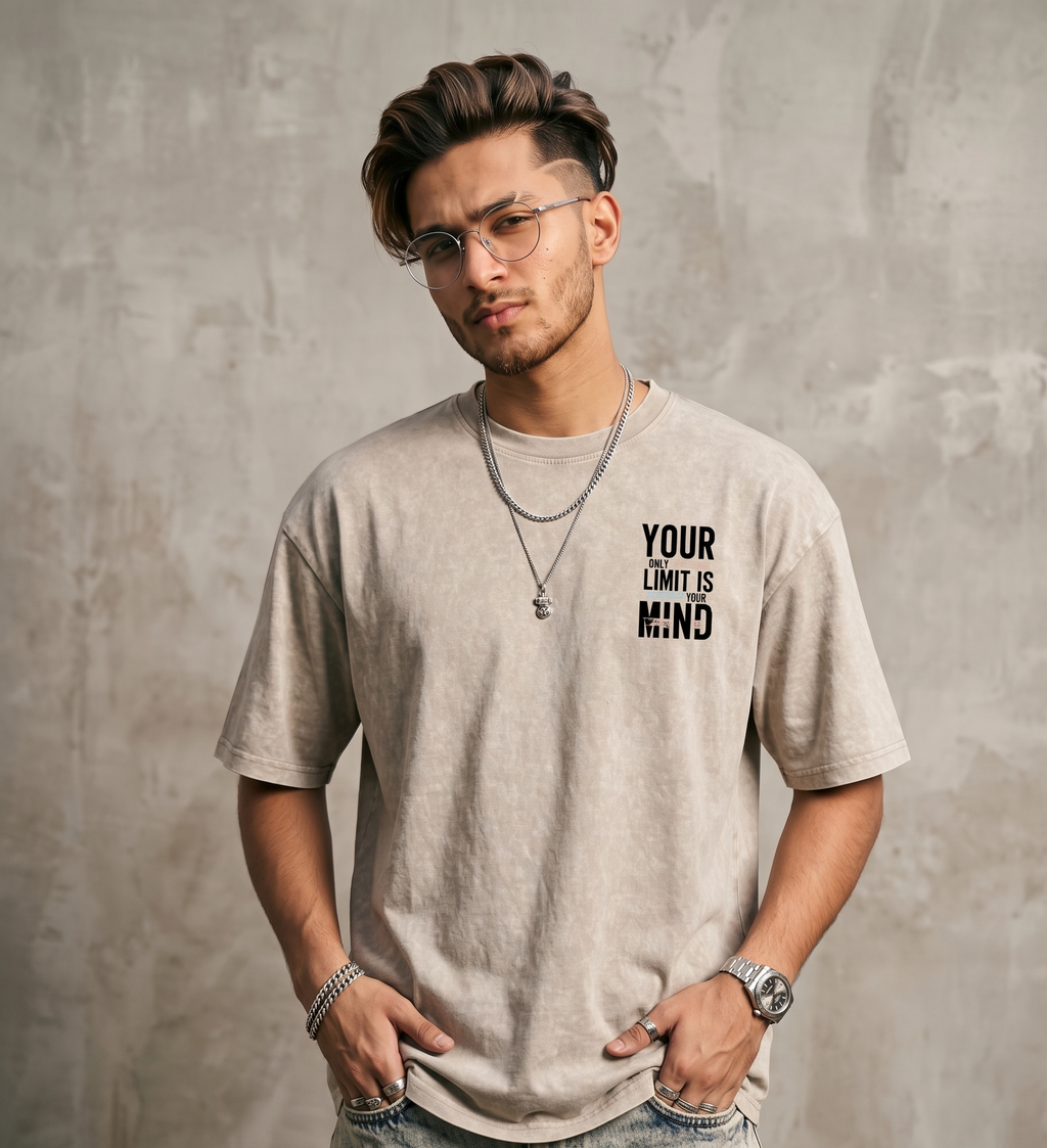 LIMITLESS MIND" Heavyweight Oversized T-Shirt