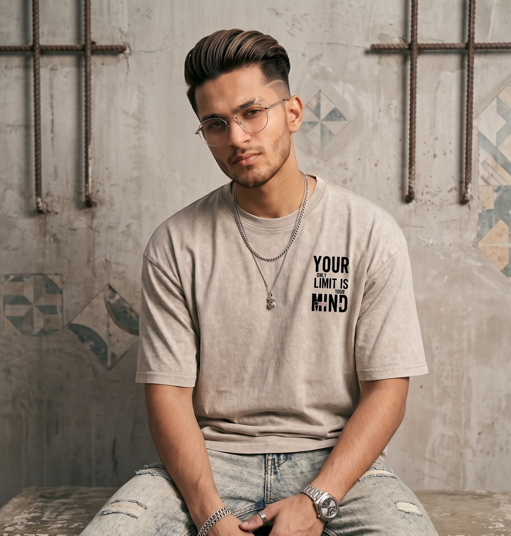 LIMITLESS MIND" Heavyweight Oversized T-Shirt