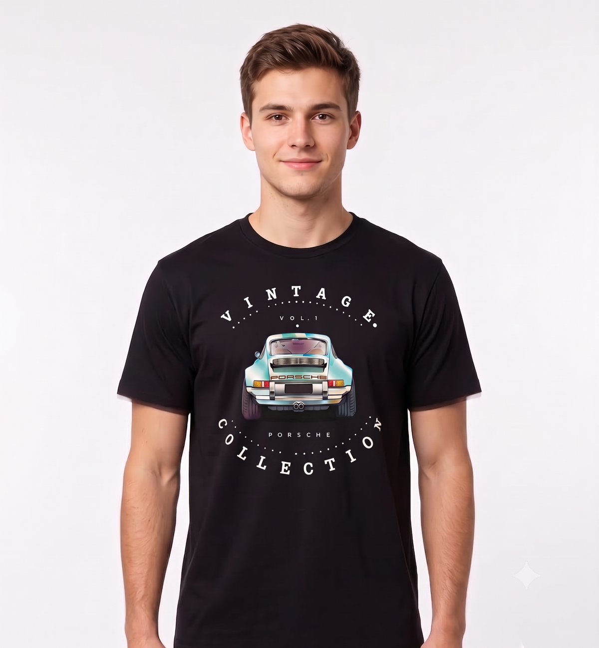 Classic Black Porsche Car T-Shirt