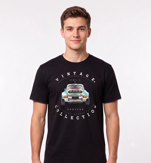 Classic Black Porsche Car T-Shirt