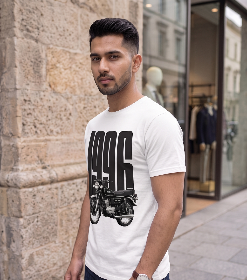 1996 Vintage RX100 Graphic Tee – Premium White T-Shirt