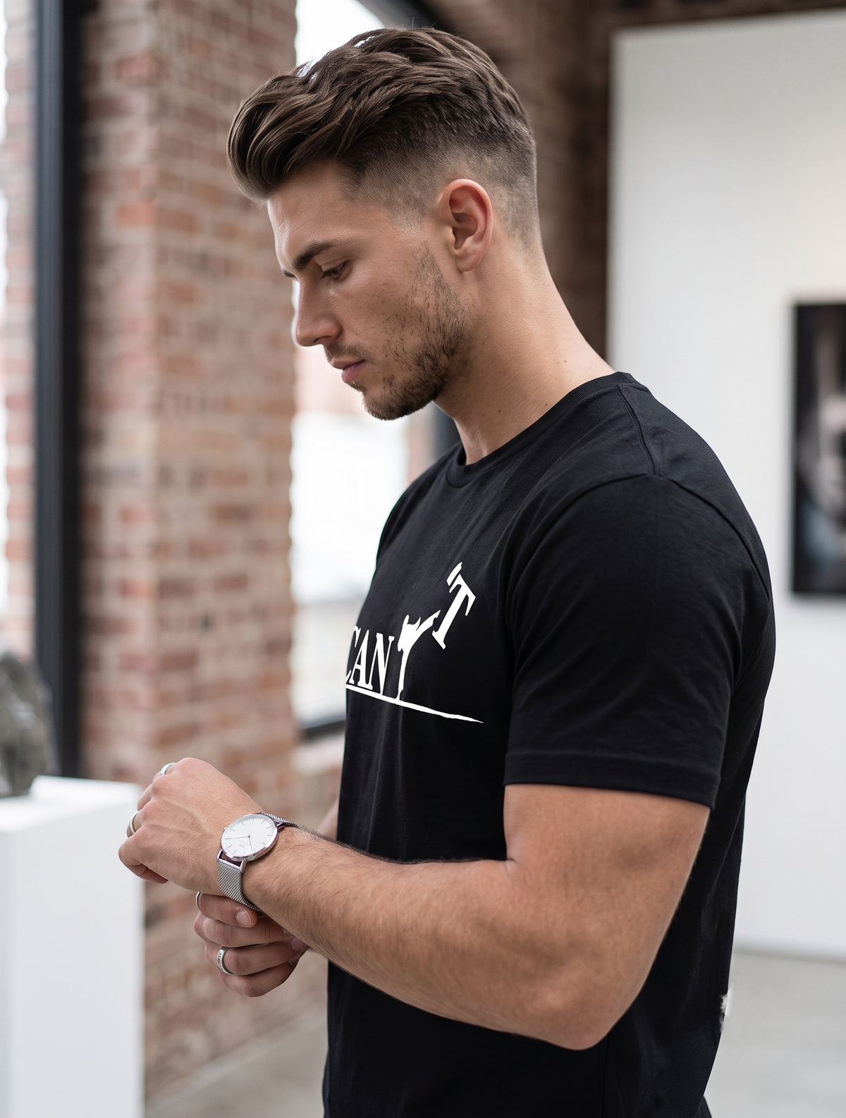 "CAN" Overcoming Limits Graphic Tee – Premium Heavyweight Black T-Shirt