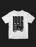 1996 Vintage RX100 Graphic Tee – Premium White T-Shirt