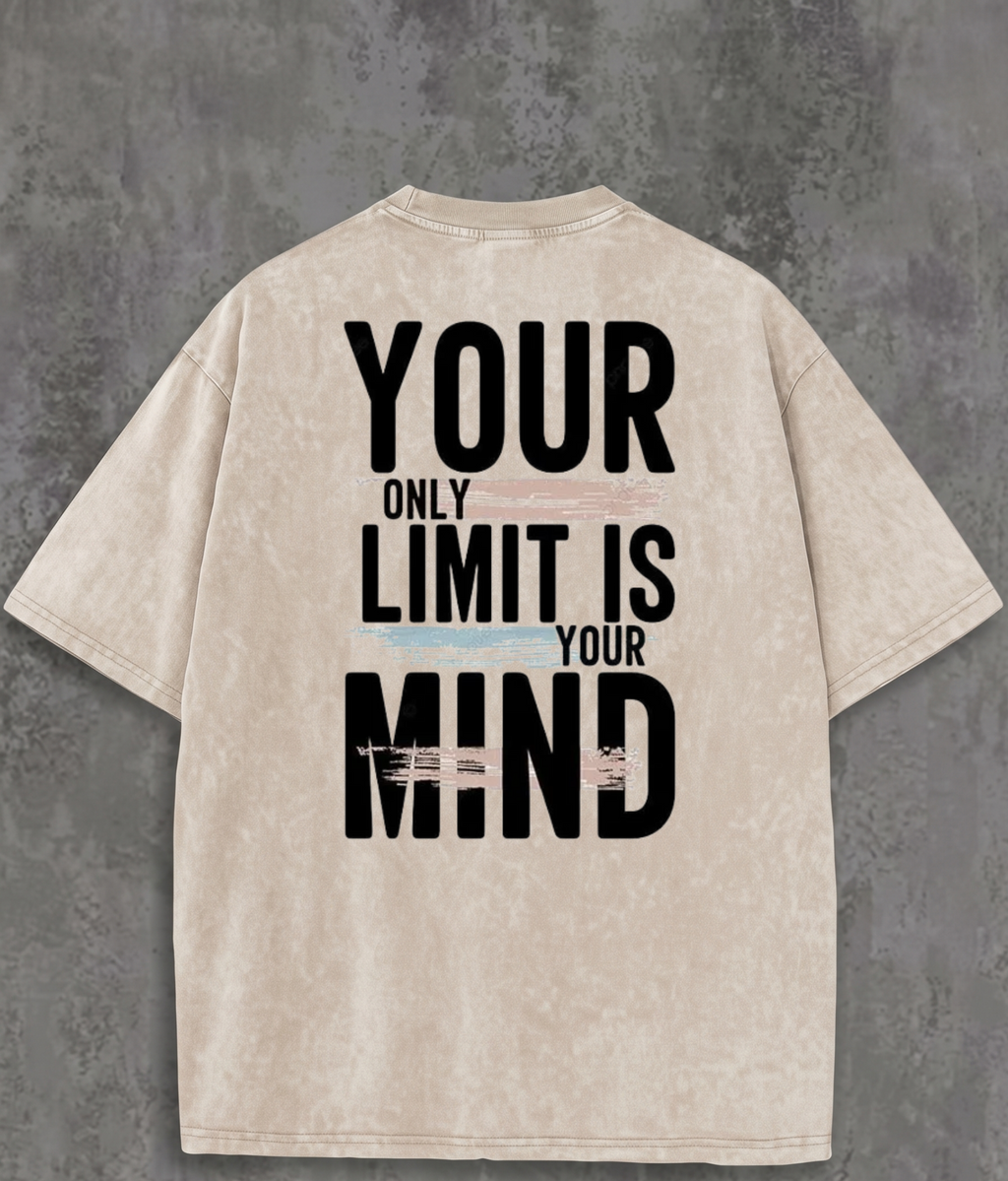 LIMITLESS MIND" Heavyweight Oversized T-Shirt