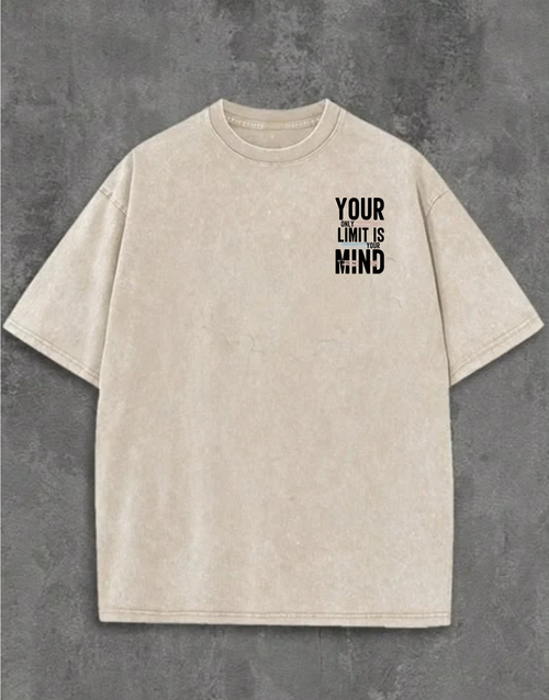 LIMITLESS MIND" Heavyweight Oversized T-Shirt